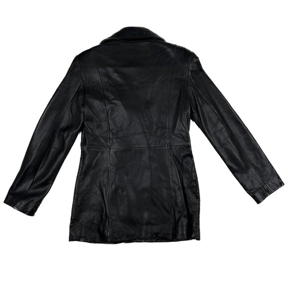 Marc New York Andrew Marc Vintage Soft Leather Double-Breasted Jacket Size S - Picture 7 of 11